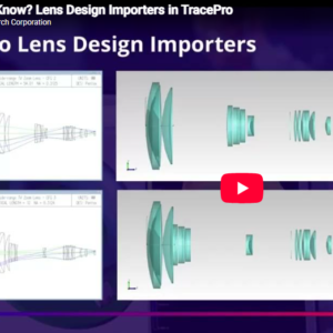 TracePro lens design importers TracePro training day