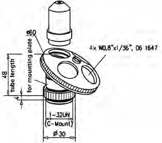 Lens Turret 4x with C-Mount Adapter