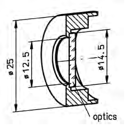 Achr. retarder 400-700nm; L/2; mounted